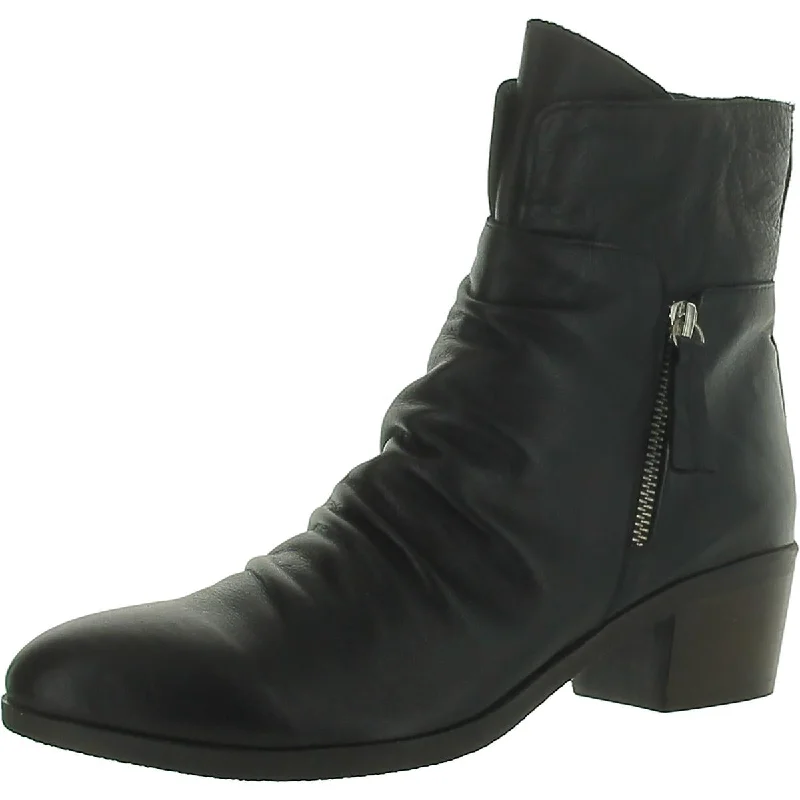 Bueno Womens Colbie Leather Slouchy Ankle Boots