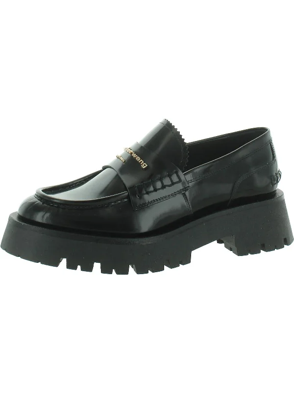 Carter Lug Loafer Womens Patent Leather Logo Loafers