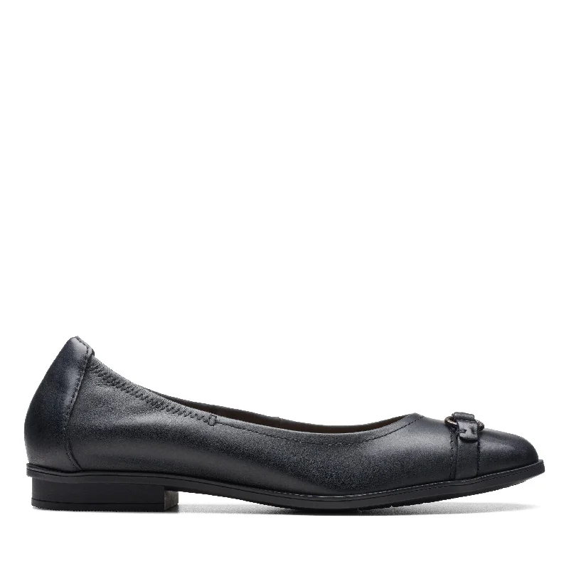 Clarks Lyrical Sky in Black Leather