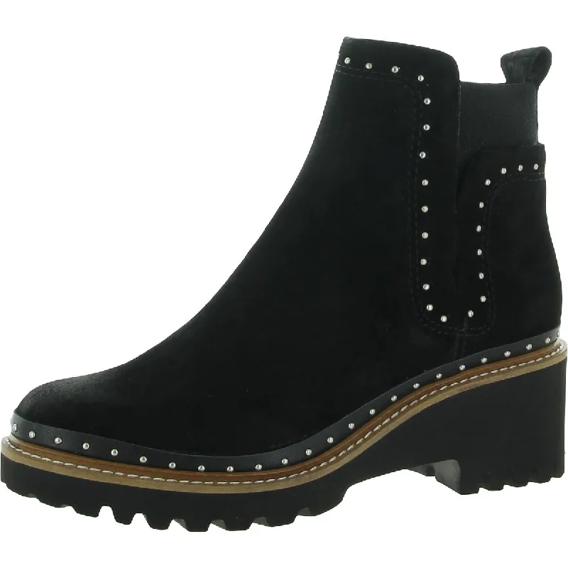 Dolce Vita Womens Huey Studded Ankle Boots