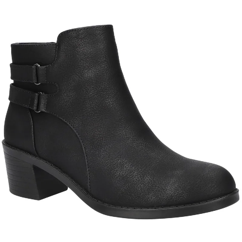 Easy Street Womens MURPHY Faux Leather Block heel Ankle Boots