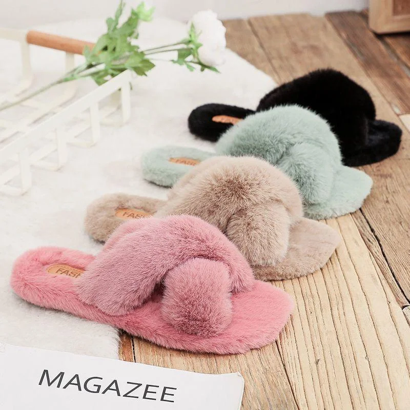 Snuggles Furry Slipons