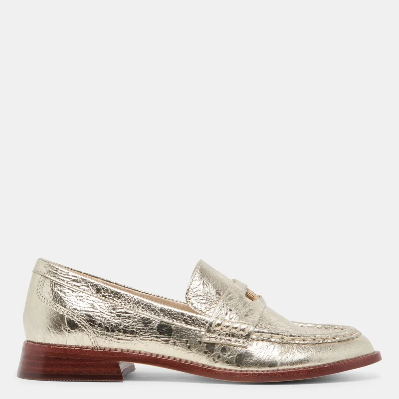 Hilly Wide Loafers Platinum Coin