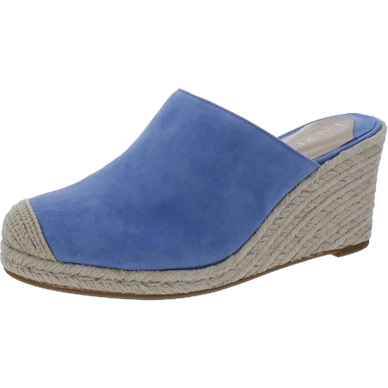 Lauren Ralph Lauren Womens Pennie Suede Slip-On Wedge Sandals