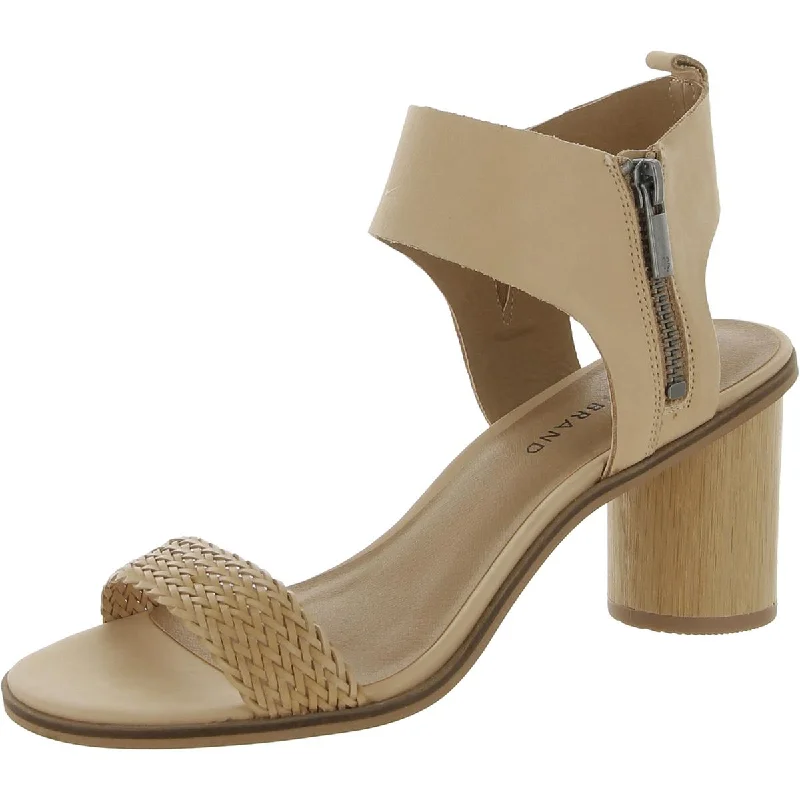 Lucky Brand Womens Pomee Leather Ankle Heels