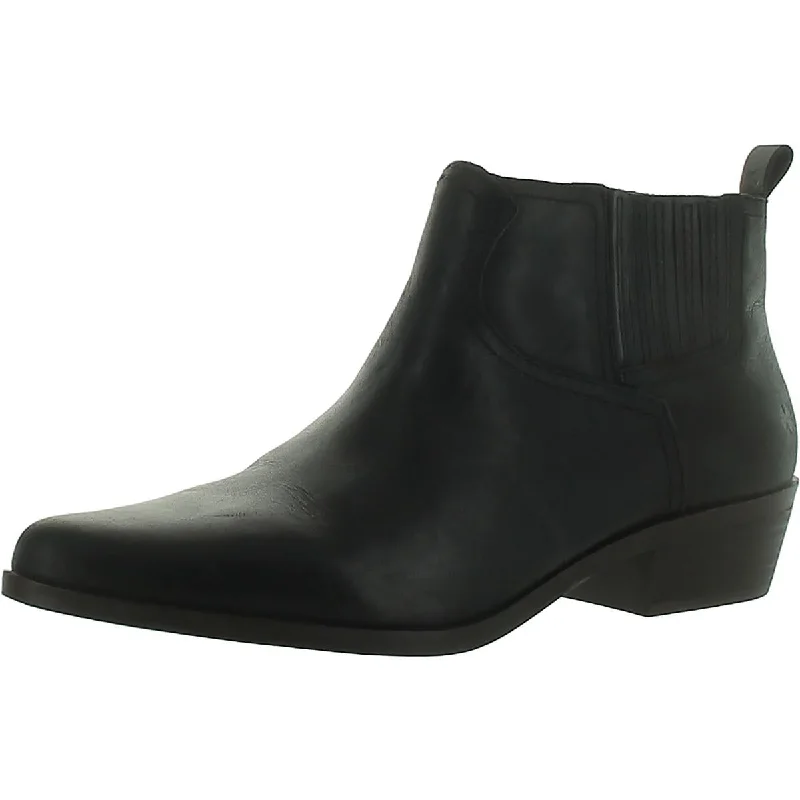 Lucky Brand Womens Zipper Block Heel Booties