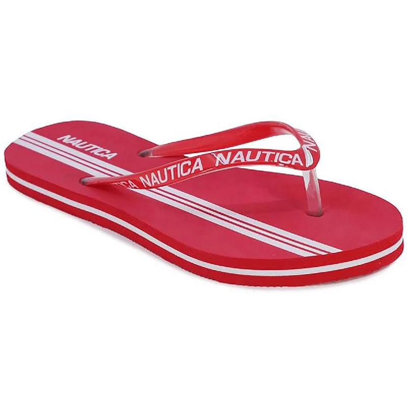 Nautica Womens Hatcher 27 Slip On Casual Thong Sandals