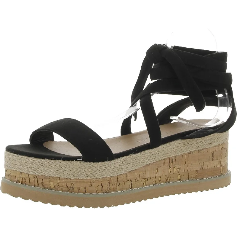 Pretty Little Thing Womens Open Toe Espedrille Wedge Sandals