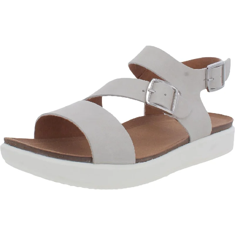 Rockport Womens Kells Bay W ASYM Leather Casual Flat Sandals