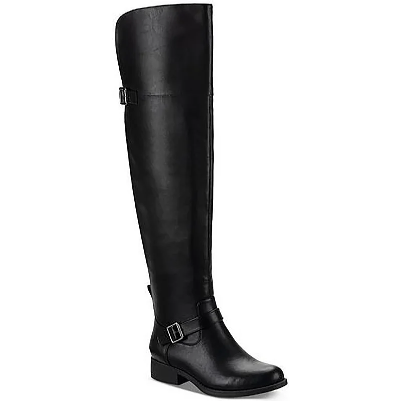 Sun + Stone Womens Anya Block Heel Almond Toe Over-The-Knee Boots