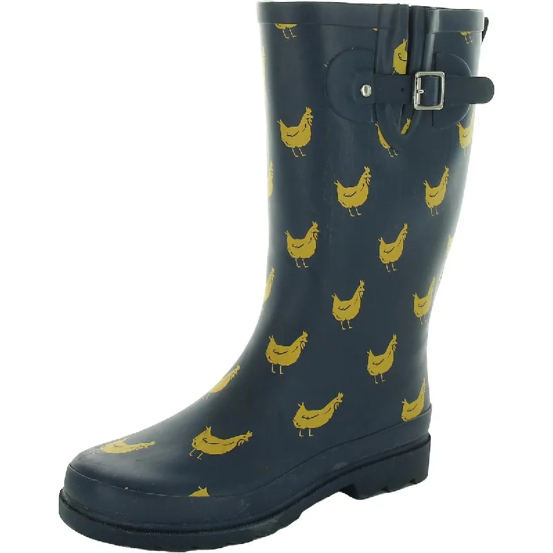 Western Chief Womens Funky Flock Tall Pull On Rain Boots