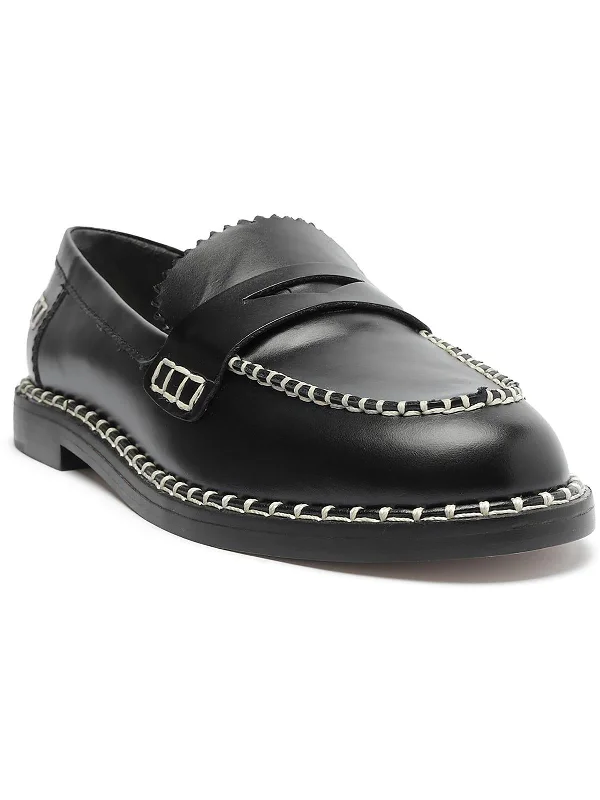 Christie Womens Leather Slip-On Loafers