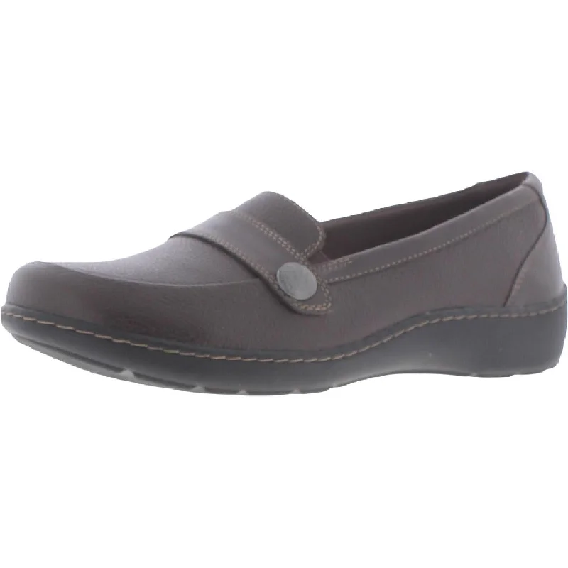 Cora Daisy Womens Leather Slip On Loafers