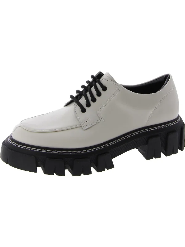 Dorin Womens Leather Lace-Up Oxfords