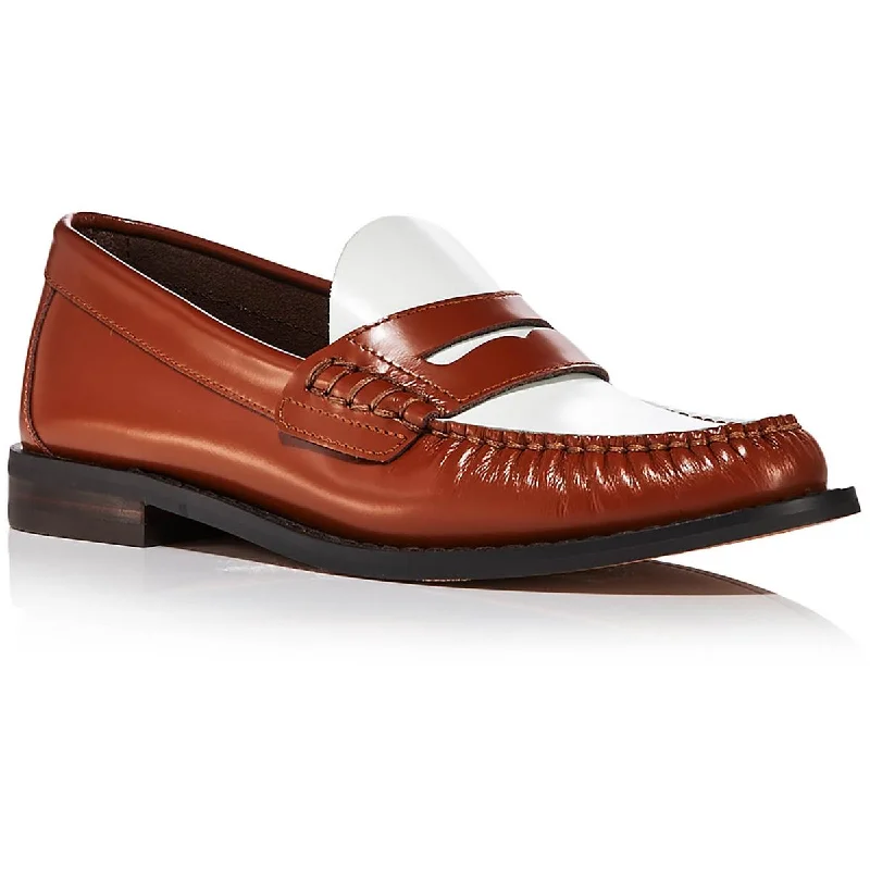 Kendl Womens Leather Slip On Loafers