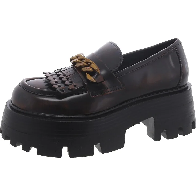 Merits Womens Faux Leather Loafers