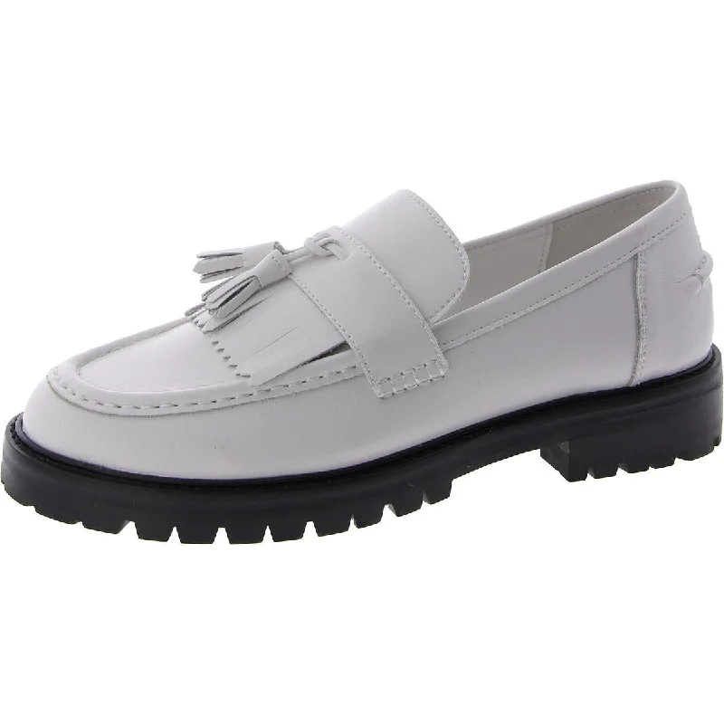 Minka Womens Leather Lugged Sole Loafers