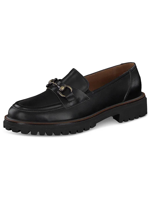 Ollie Womens Leather Bit Loafers