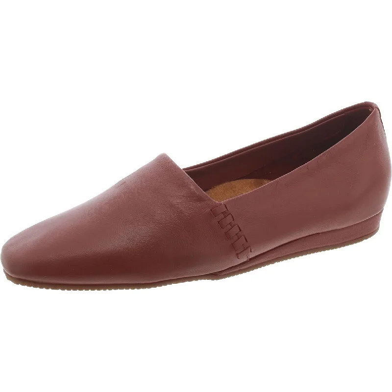 Womens Faux Leather Plain Loafers