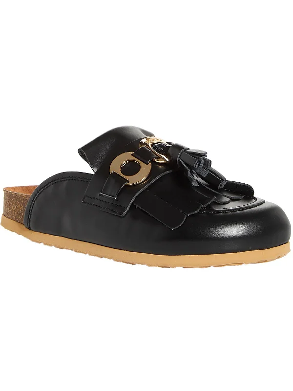 Womens Leather Tassel Loafers