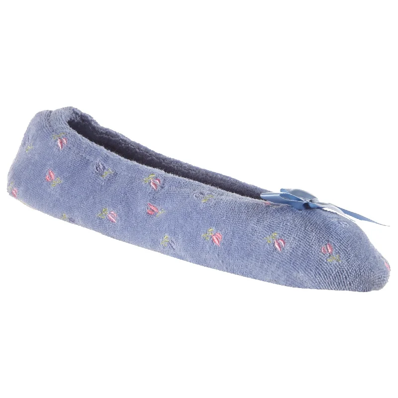 Women's Embroidered Terry Ballerina Slippers