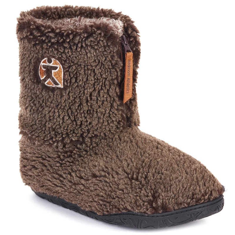 Gosling - Snow Tipped Sherpa Men's Slipper Boot - Washed Dark Chocolate