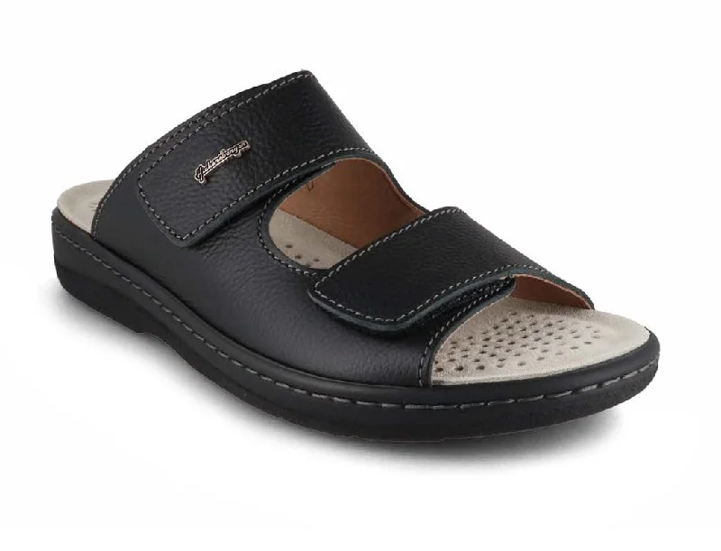 Hickersberger Men Leather Sandals 'Vario', black